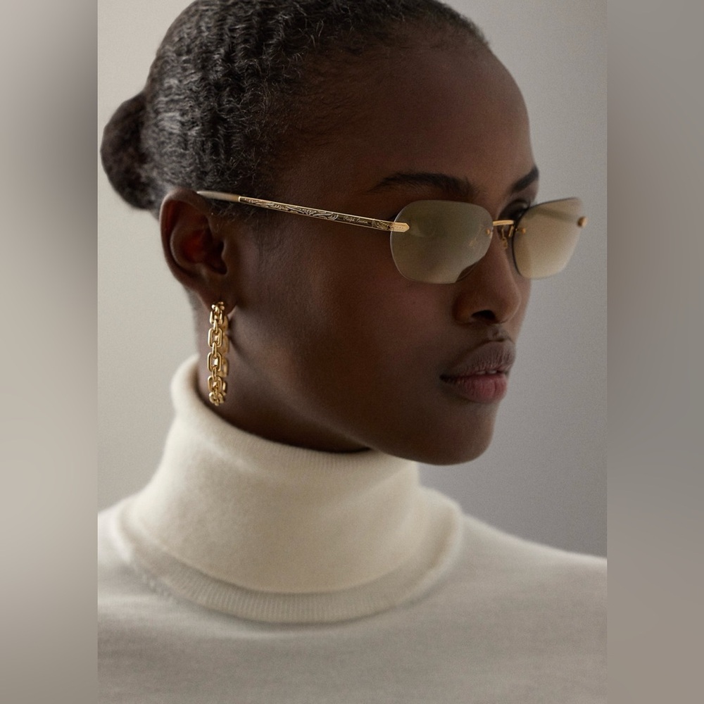 RALPH LAUREN COLLECTION WESTERN RECTANGLE SUNGLASSES